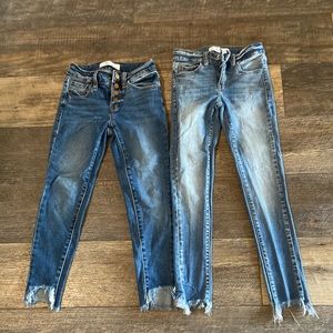 2 pairs of denim girls Kan Can Jean’s size 8.